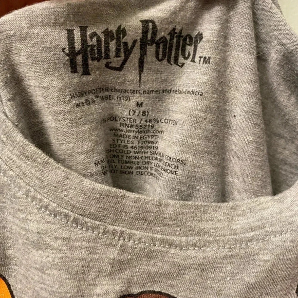 Harry Potter hogwarts is my home kids tee gray cartoon characters medium - Picture 4 of 7